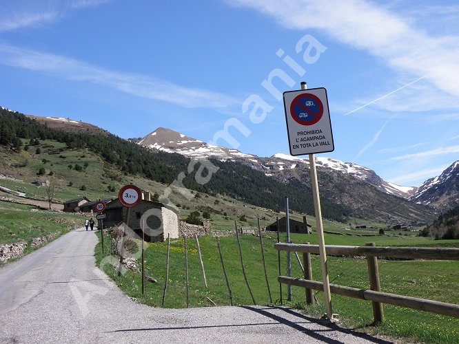 Route de la vallée d'Inclès (Canillo - Andorre)